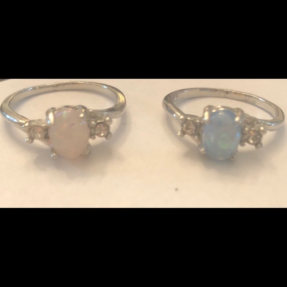 Gorgeous Opal rings, Pink and Blue! - Picture 8 of 8